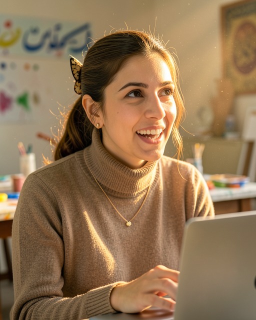 پرتره خانم مهندس گلناز نی‌ریزی — پرتره مربی